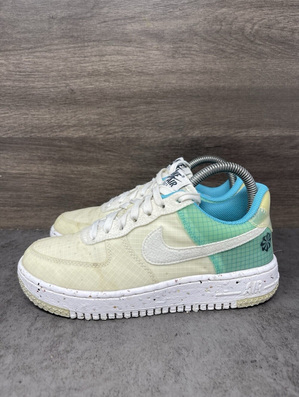 Nike Air Force 1 Crater Move To Zero White Aqua Size 7 Womens Shoes DO7692-101